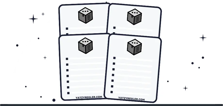 Yatzy protokoll svartvit 4 st